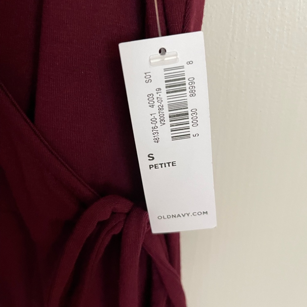 Old Navy Burgundy Wrap Dress - Picture 3 of 4